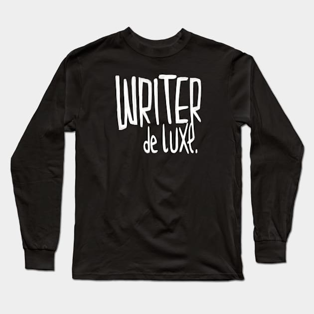 Author, Writer, Novelist Long Sleeve T-Shirt by badlydrawnbabe